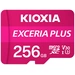 Kioxia EXCERIA PLUS microSDXC-Karte 256GB A1 Application Performance Class, UHS-I, v30 Video Speed Class A1-Leistungsstandard Kioxia EXCERIA PLUS microSDXC-Karte 256GB A1 Application Performance Class, UHS-I, v30 Video Speed Class A1-Leistungsstandard