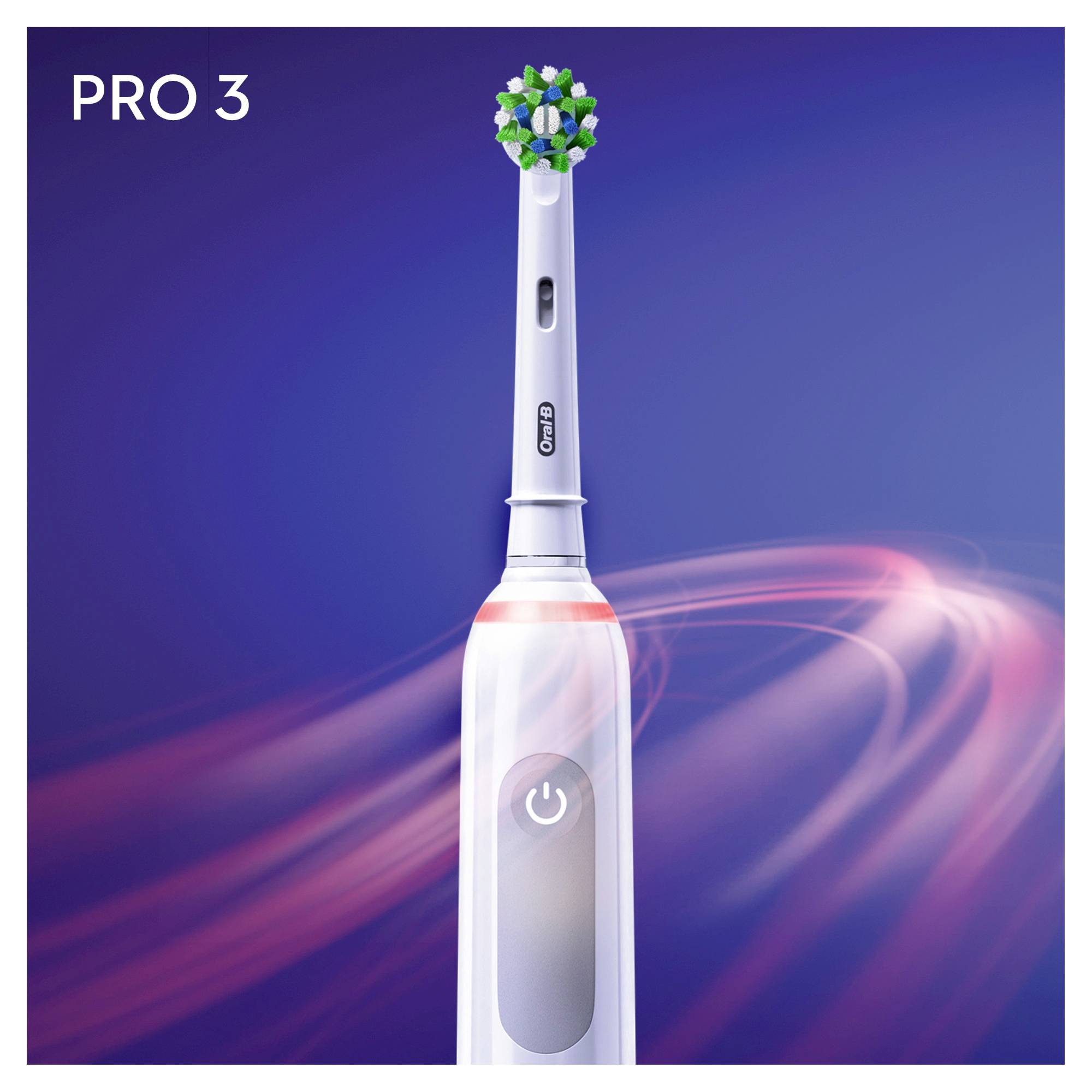 Oral-B Pro 3 3800 D505.513.3D Elektrische Zahnbürste Rotierend/Oszilierend/Pulsieren Weiß, Grau