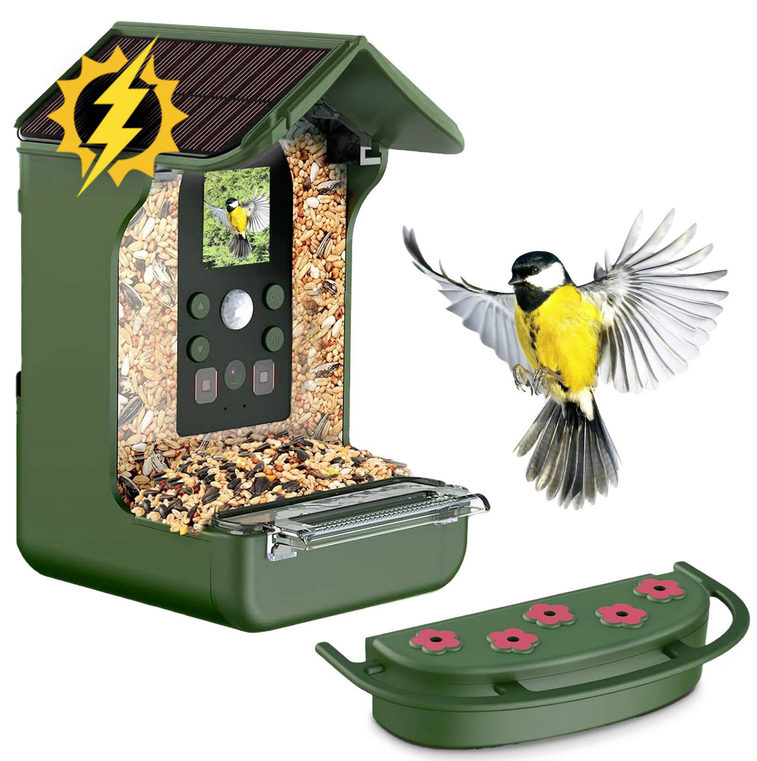 Easypix BirdyCam Wildkamera mit Futterspender Grün