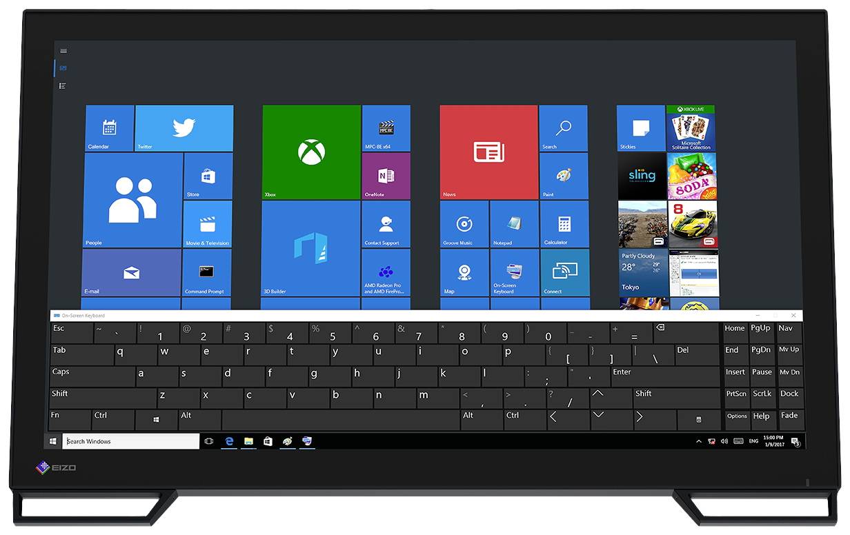 EIZO FDF2382WT-BK LED-Monitor EEK F (A - G) 58.4 cm (23 Zoll) 1920 x 1080 Pixel 16:9 11 ms DisplayP