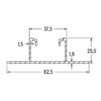 Fischer 512195 SolarFlat Blechdach 400 AL Dachschiene Fischer 512195 SolarFlat Blechdach 400 AL Dachschiene