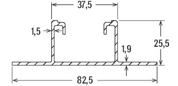 Fischer 569374 SolarFlat Blechdach 4.850 AL Dachschiene