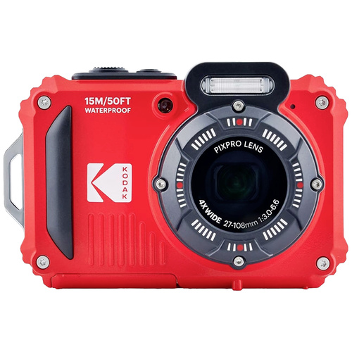 Kodak Pixpro WPZ2RD Digitalkamera 15 Megapixel Opt. Zoom: 4 x Rot inkl. Akku, inkl. Blitzgerät Bildstabilisierung, WiFi