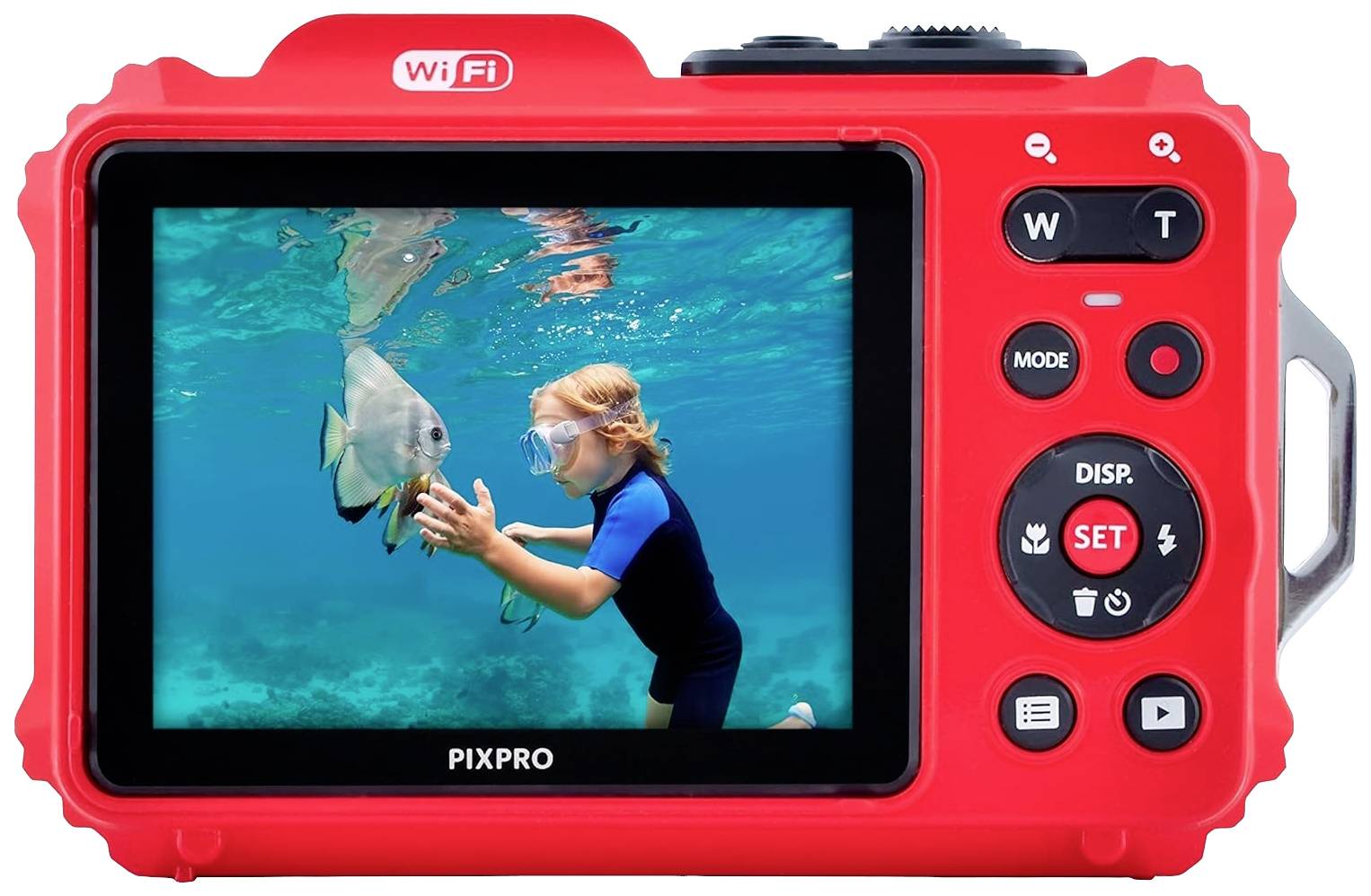 Kodak Pixpro WPZ2RD Digitalkamera 15 Megapixel Opt. Zoom: 4 x Rot inkl. Akku, inkl. Blitzgerät Bildstabilisierung, WiFi