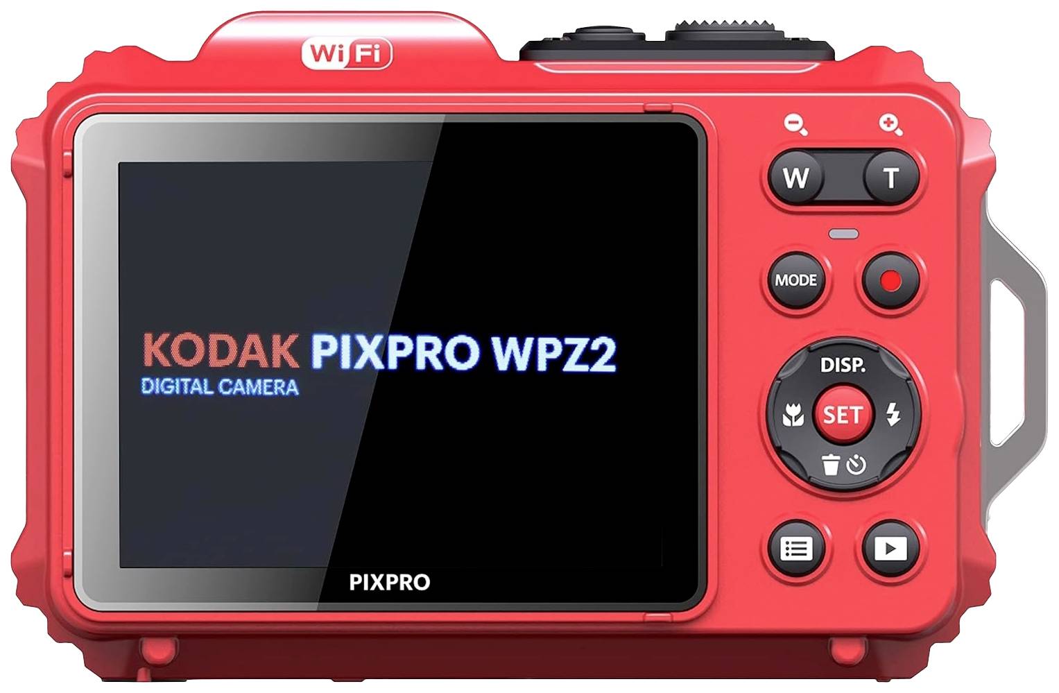 Kodak Pixpro WPZ2RD Digitalkamera 15 Megapixel Opt. Zoom: 4 x Rot inkl. Akku, inkl. Blitzgerät Bildstabilisierung, WiFi