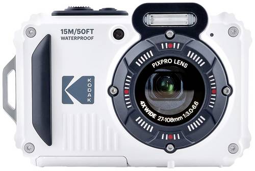 Kodak Pixpro WPZ2WH Digitalkamera 15 Megapixel Opt. Zoom: 4 x Weiß inkl. Akku, inkl. Blitzgerät Bil