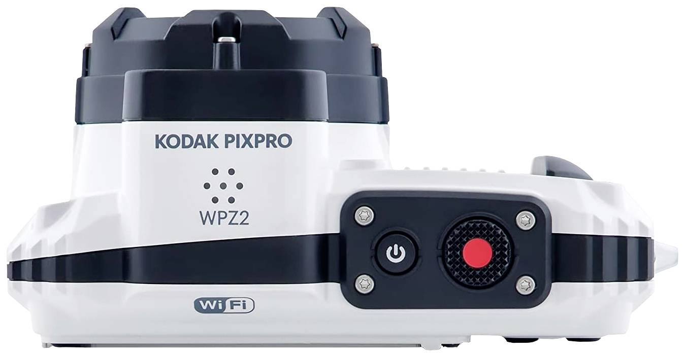 Kodak Pixpro WPZ2WH Digitalkamera 15 Megapixel Opt. Zoom: 4 x Weiß inkl. Akku, inkl. Blitzgerät Bildstabilisierung, WiFi