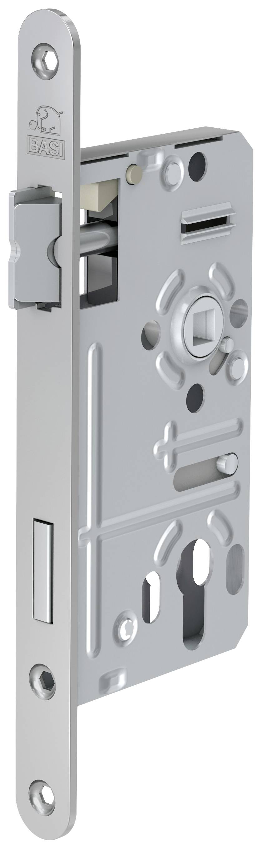 Basi 9250-5520 Einsteck-Zimmertürschloss Silber