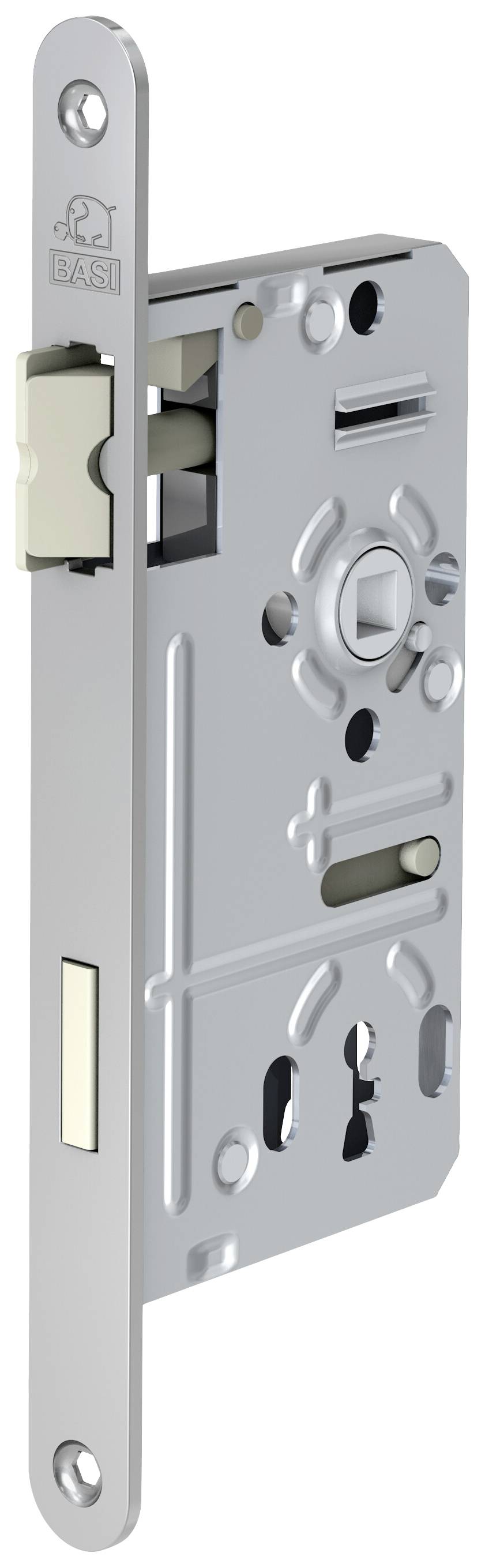 Basi 9220-5510 Einsteck-Zimmertürschloss Silber