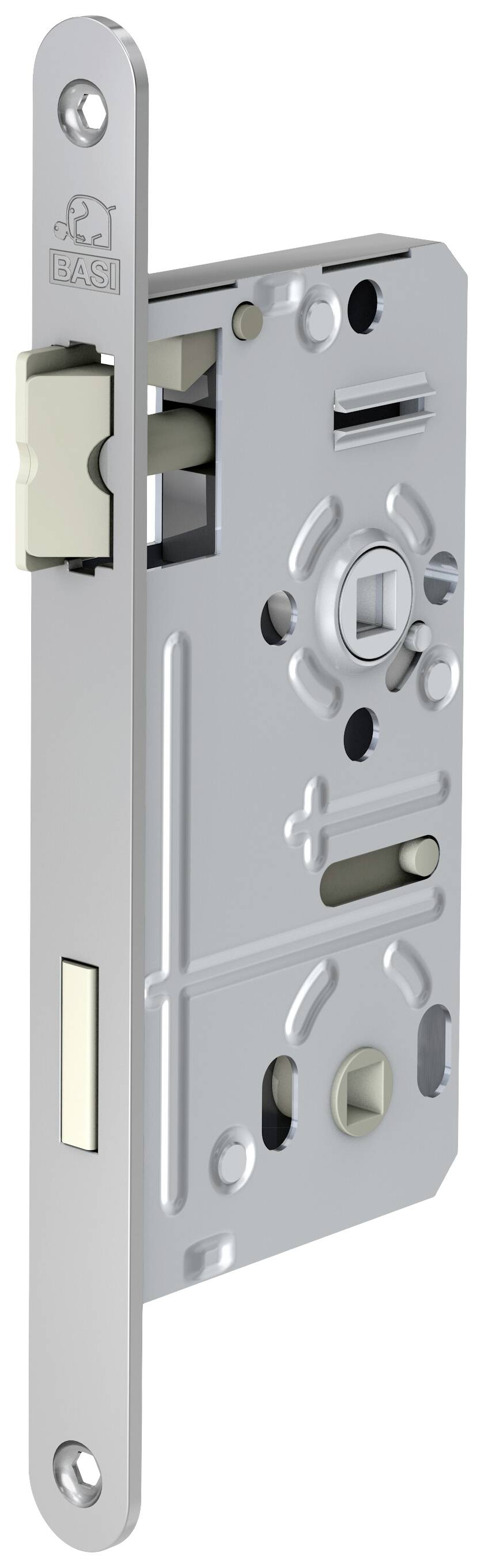 Basi 9350-5530 Einsteck-Zimmertürschloss Silber