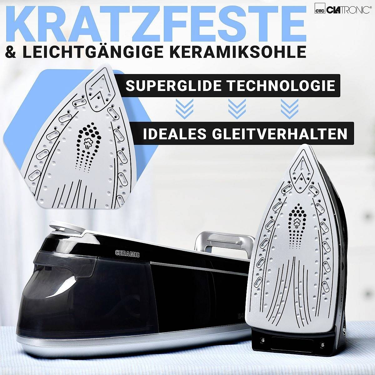 Clatronic DBS 3749 263999 Dampfbügelstation 2400 W Schwarz