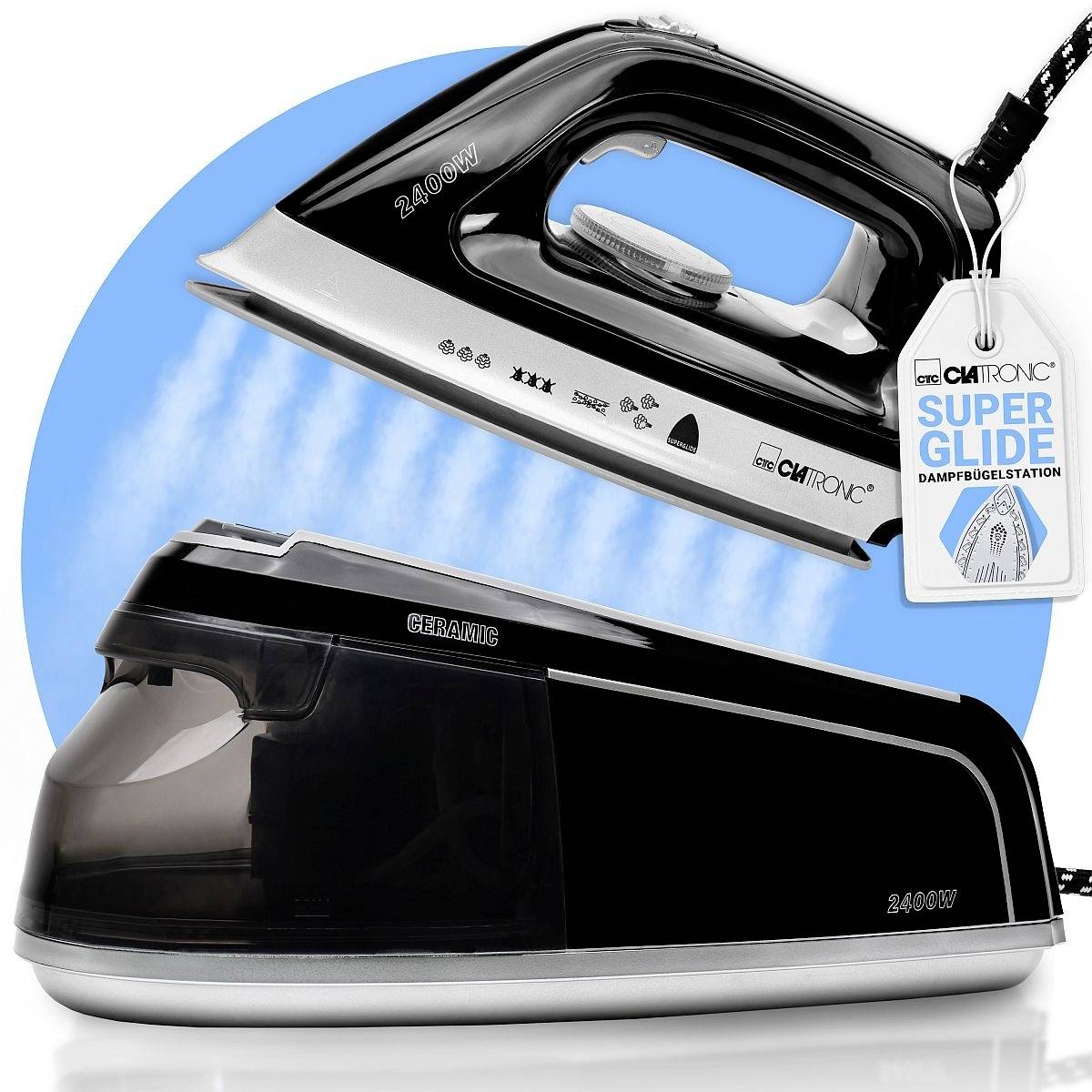 Clatronic DBS 3749 263999 Dampfbügelstation 2400 W Schwarz