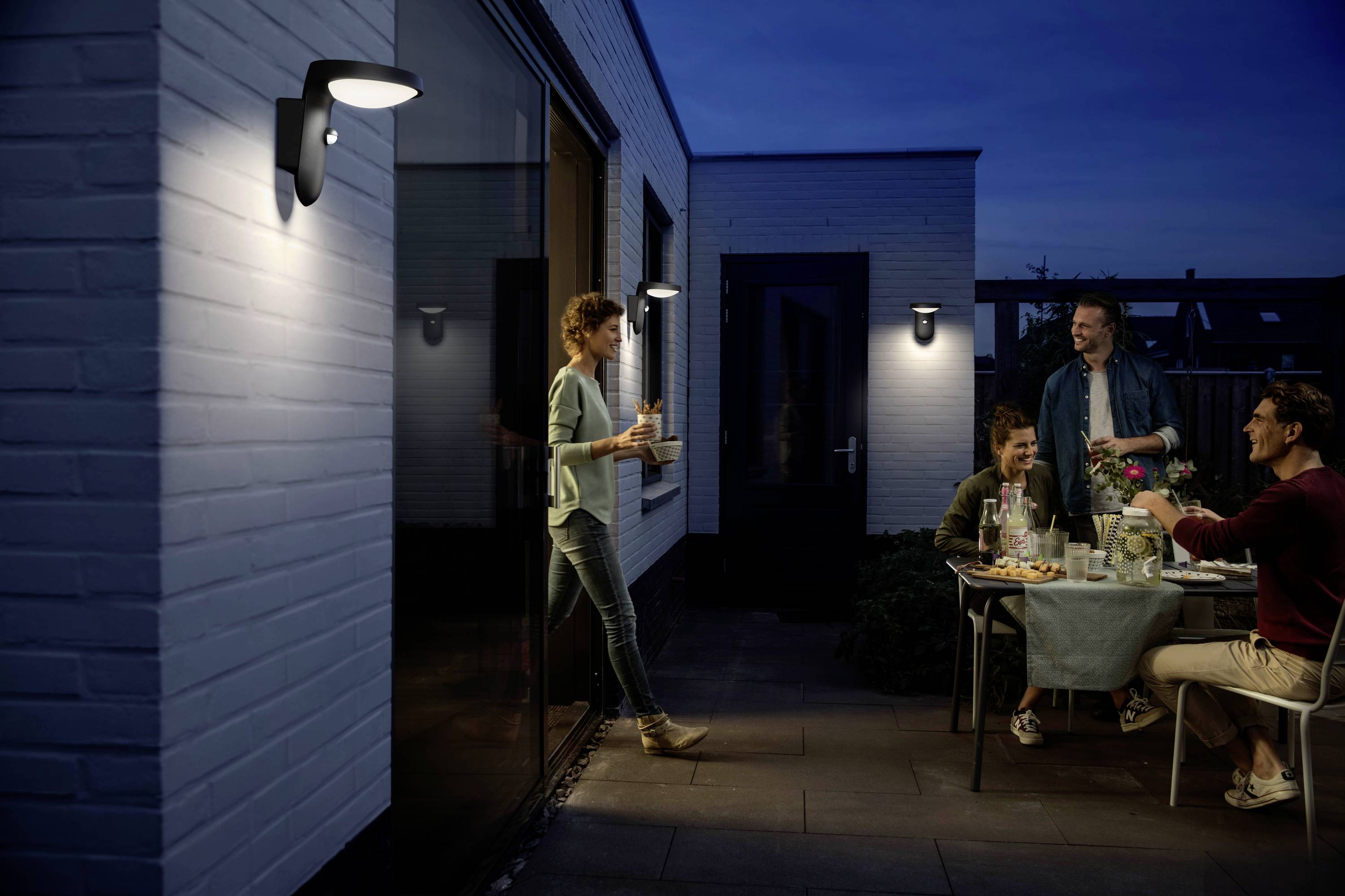 Philips LED Tyla 8719514476912 Solar-Außenwandleuchte LED 1.2W Anthrazit