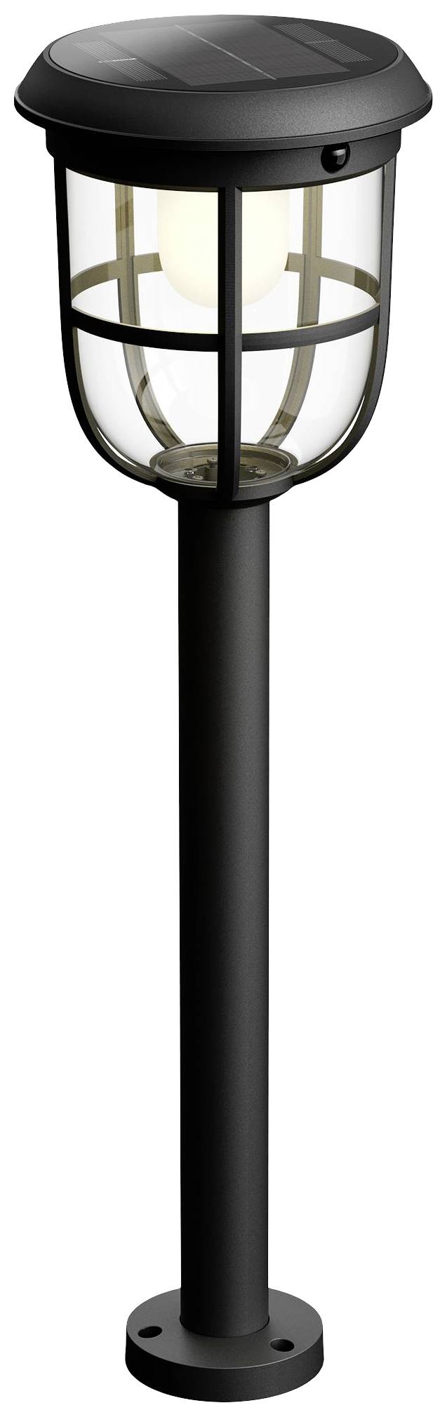 Philips LED 8720169267213 Radii Solar-Außenstandleuchte mit Bewegungsmelder LED 1.3 W Schwarz