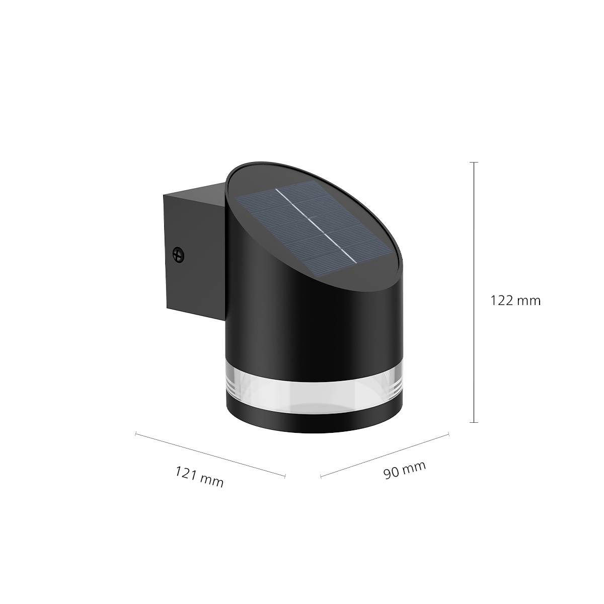 Philips LED Fyce 8720169265585 Solar-Außenwandleuchte LED 1.5 W Schwarz