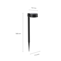 Philips LED 8720169265646 Vynce Solar-Gartenleuchte LED 1.5 W Schwarz Philips LED 8720169265646 Vynce Solar-Gartenleuchte LED 1.5 W Schwarz