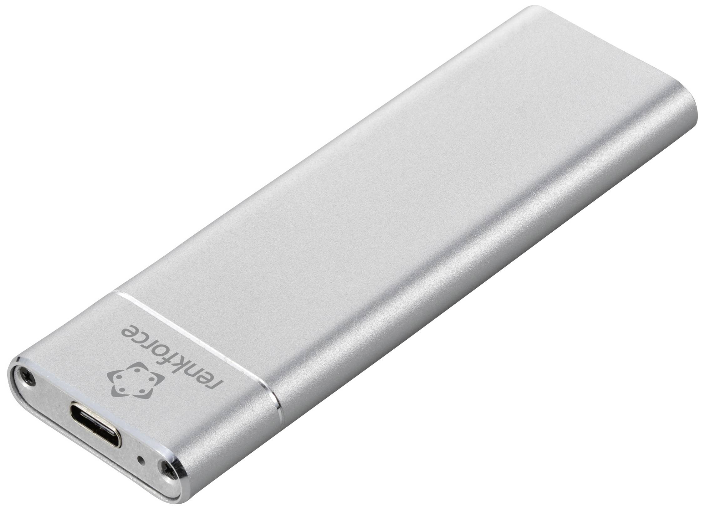 Renkforce RF-HDE-100 M.2 SSD-Gehäuse USB-C® (USB 3.2 Gen 2) 10 GBit/s M.2 PCIe NVMe 2230, 2242, 2260, 2280 RF-6058280