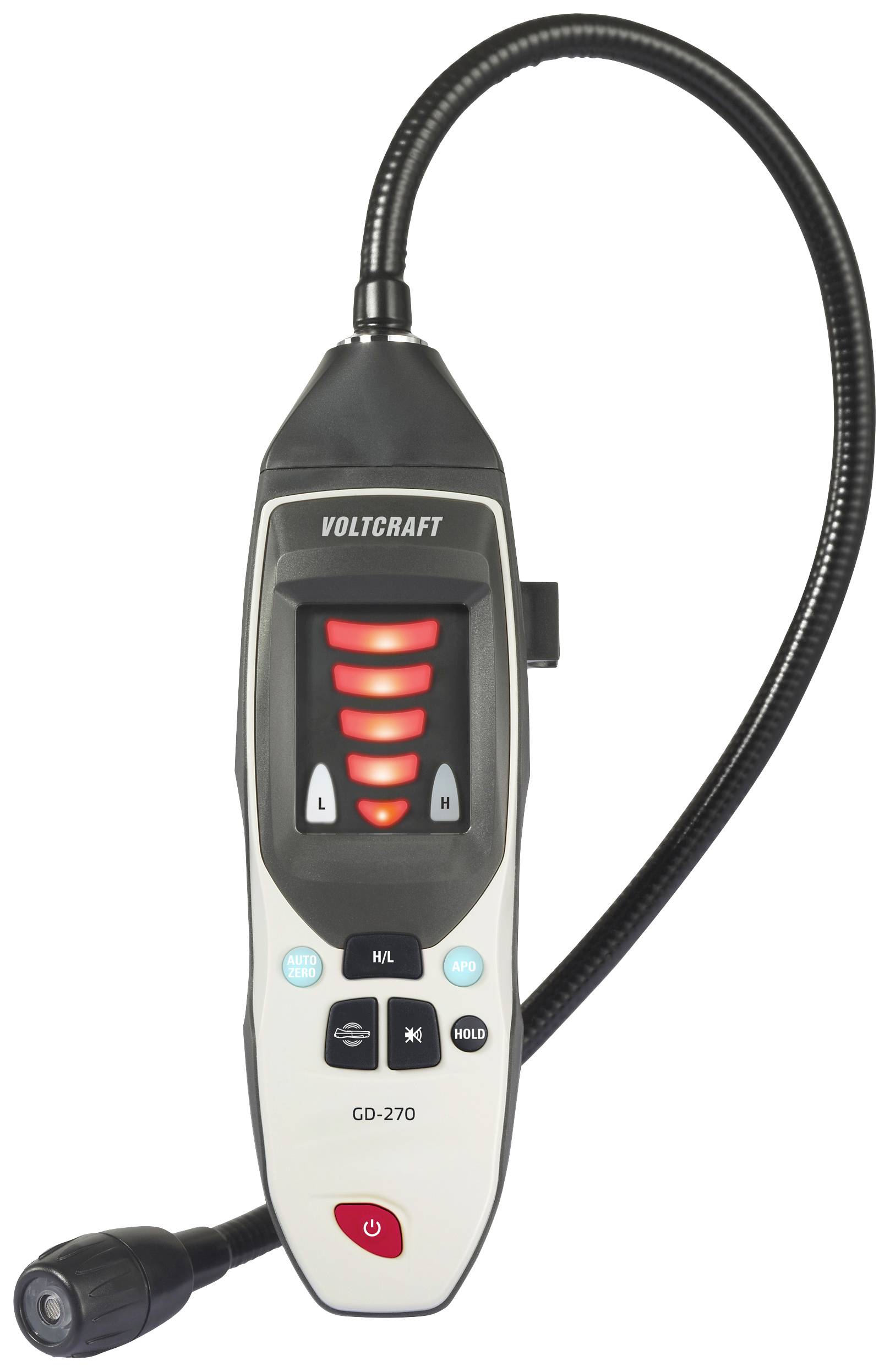 VOLTCRAFT Gasleck-Detektor GD-270 Methan, Wasserstoff, Propan, Ethylen, Ethan, Hexan, Benzol, Iso-B