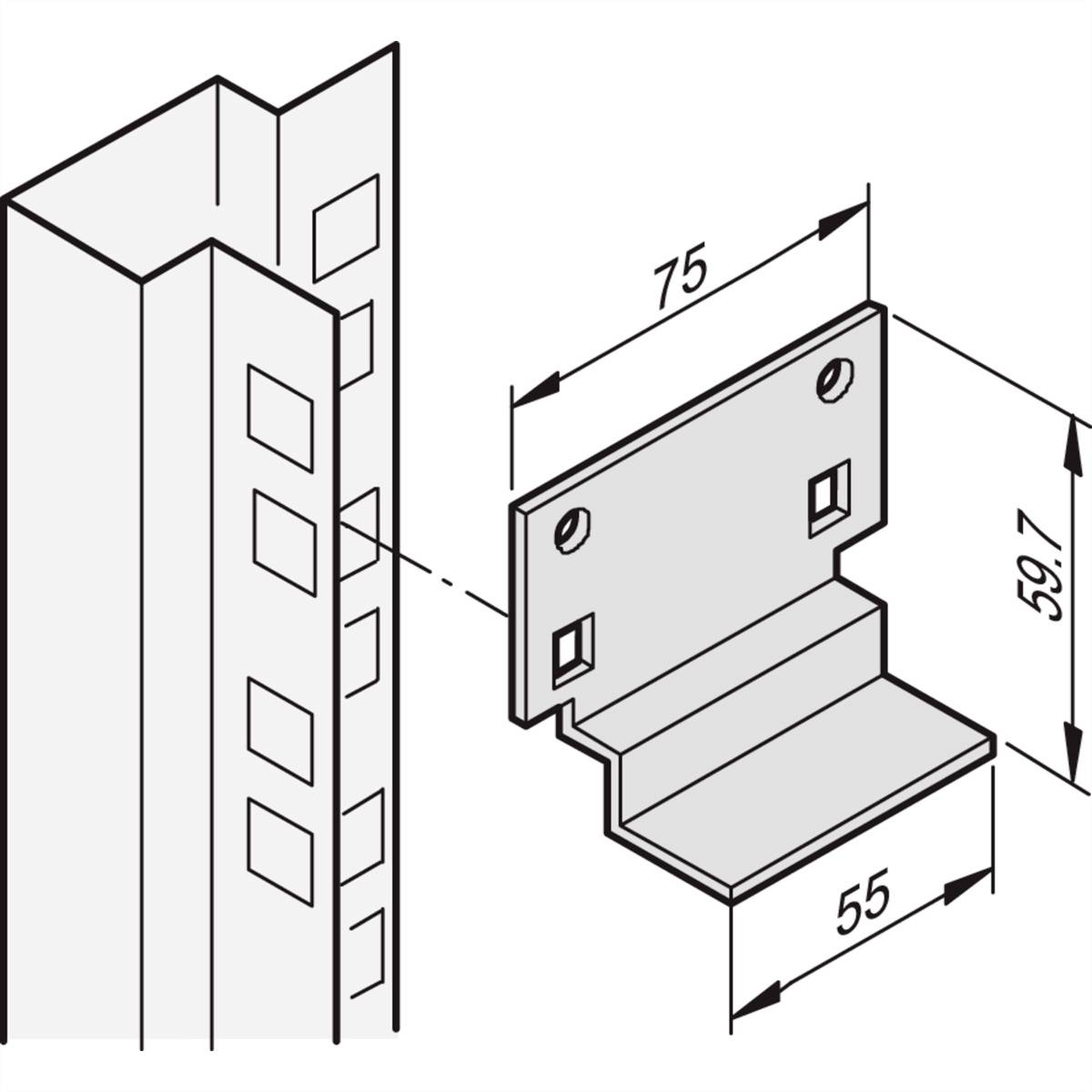 NVent SCHROFF 20118592 Gleitschiene