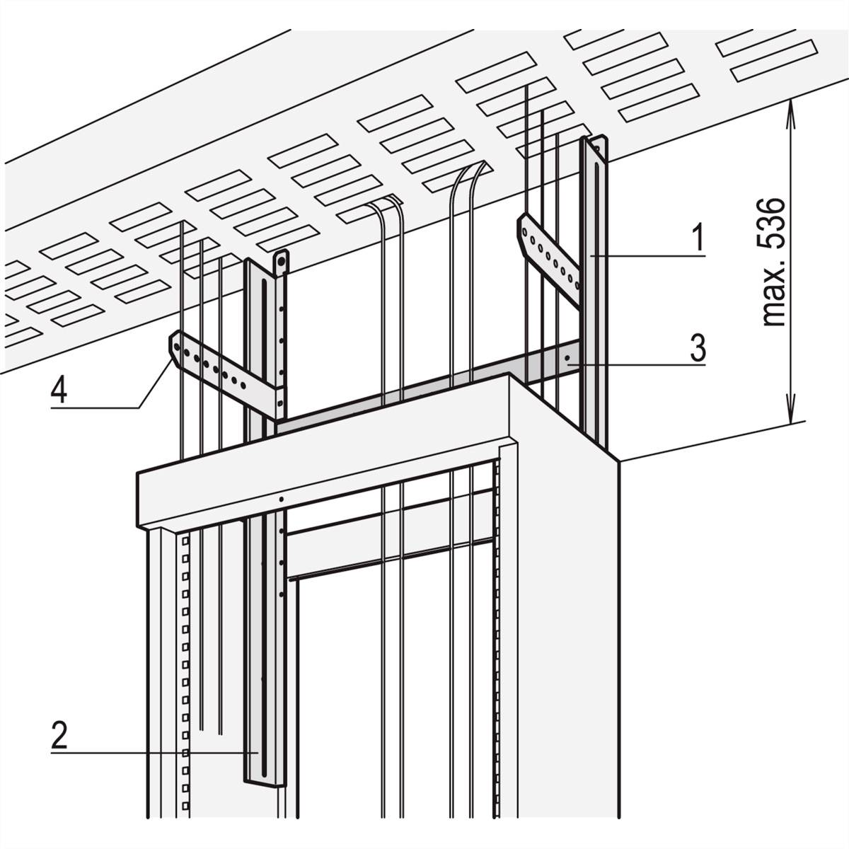 NVent SCHROFF 20125005 Deckenrostbefestigung 1St.