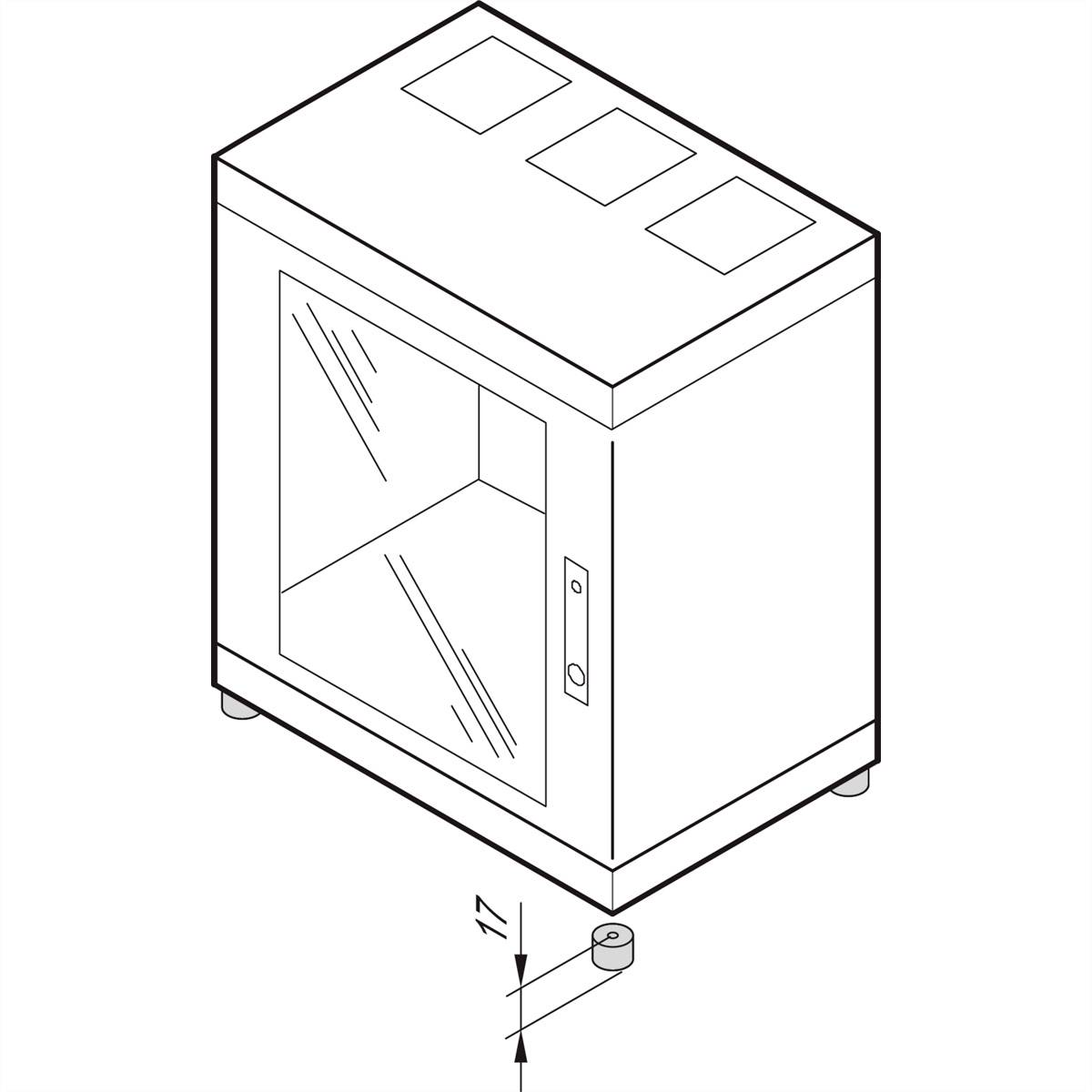 NVent SCHROFF 21236089 Gummifuß