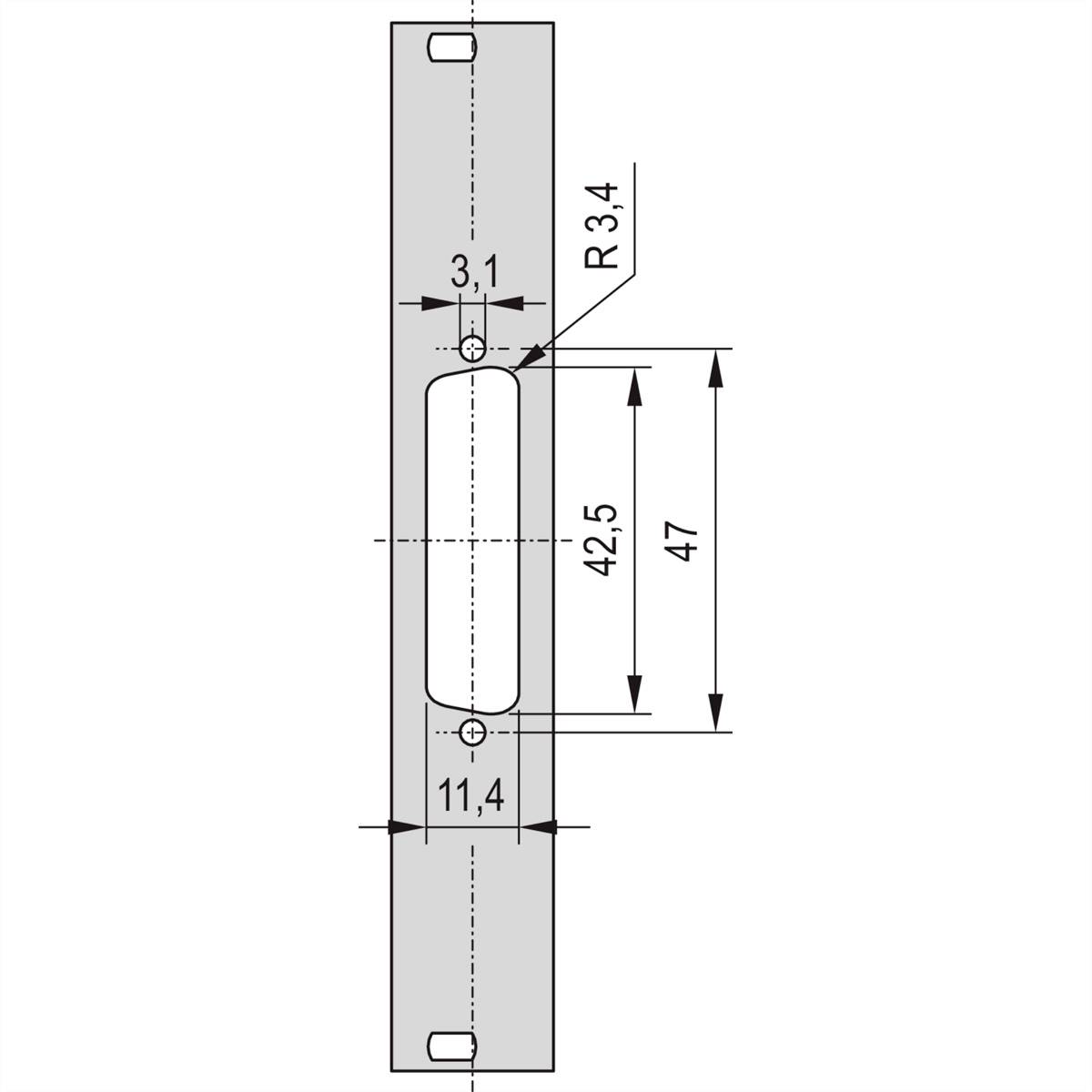 NVent SCHROFF 30118334 Frontplatte 1St.