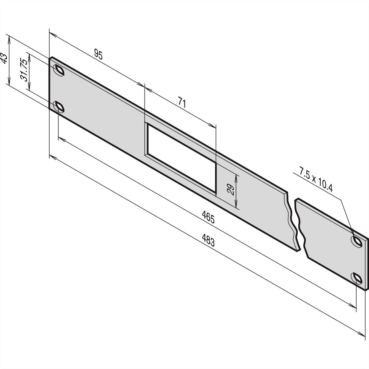 NVent SCHROFF 30118360 Frontplatte 1St.
