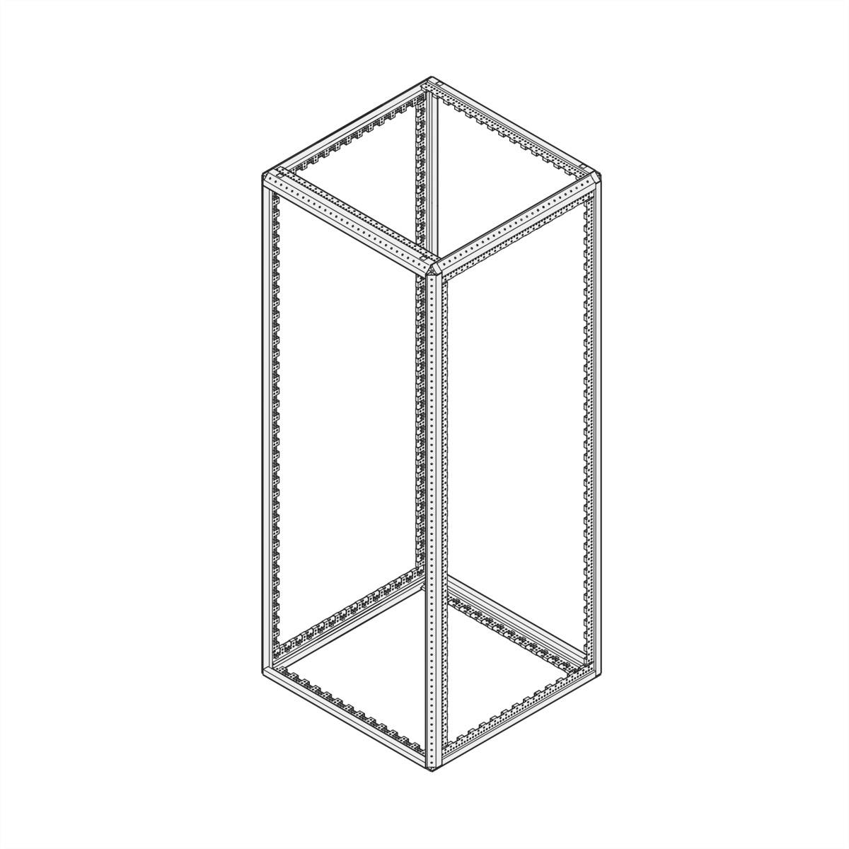 NVent SCHROFF 20130082 Schrankgestell 800 x 2200 x 800 Schwarz-Grau 1St.