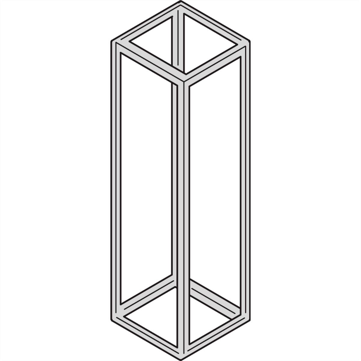 NVent SCHROFF 20130636 Schrankgestell 800 x 2200 x 800 Schwarz-Grau 1St.