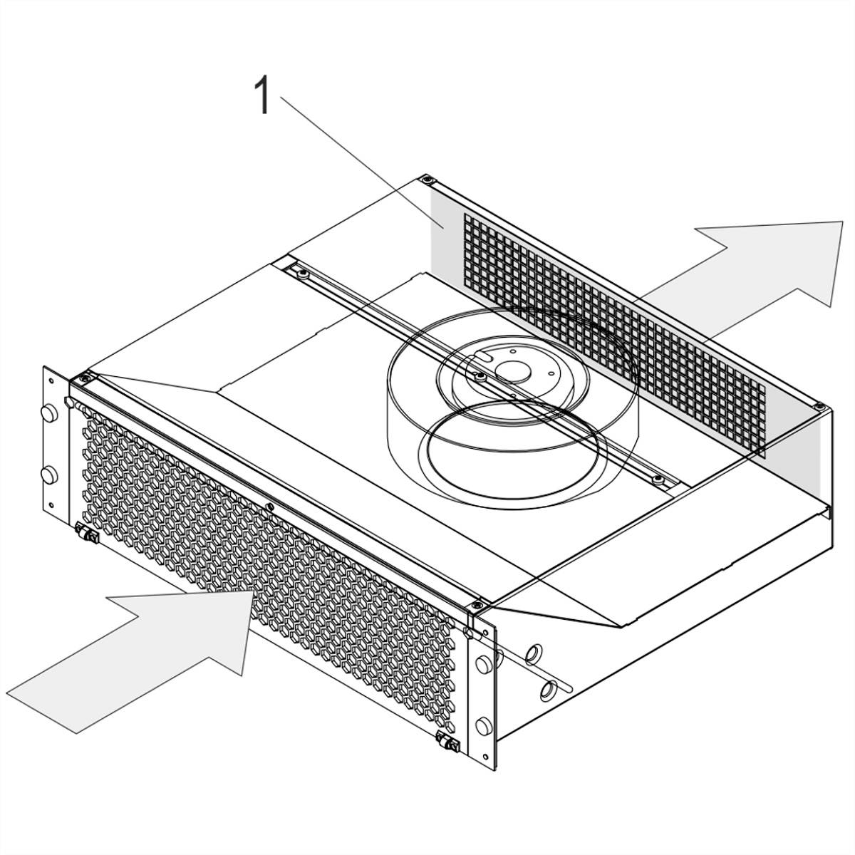 NVent SCHROFF 20713503 Luftumlenkplatte 1St.