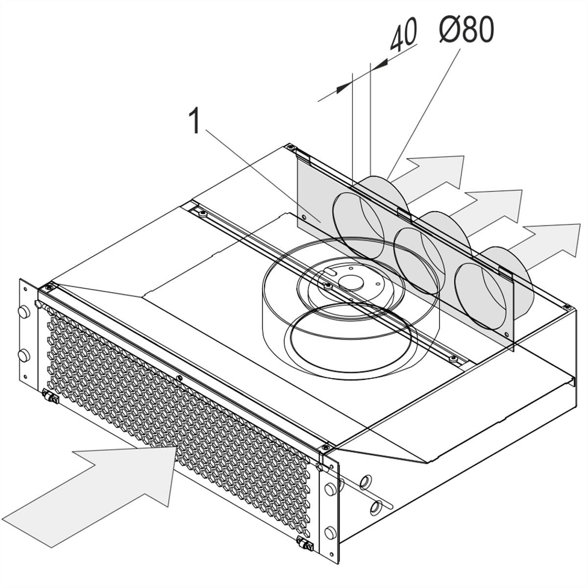 NVent SCHROFF 20713505 Lüftungsblech