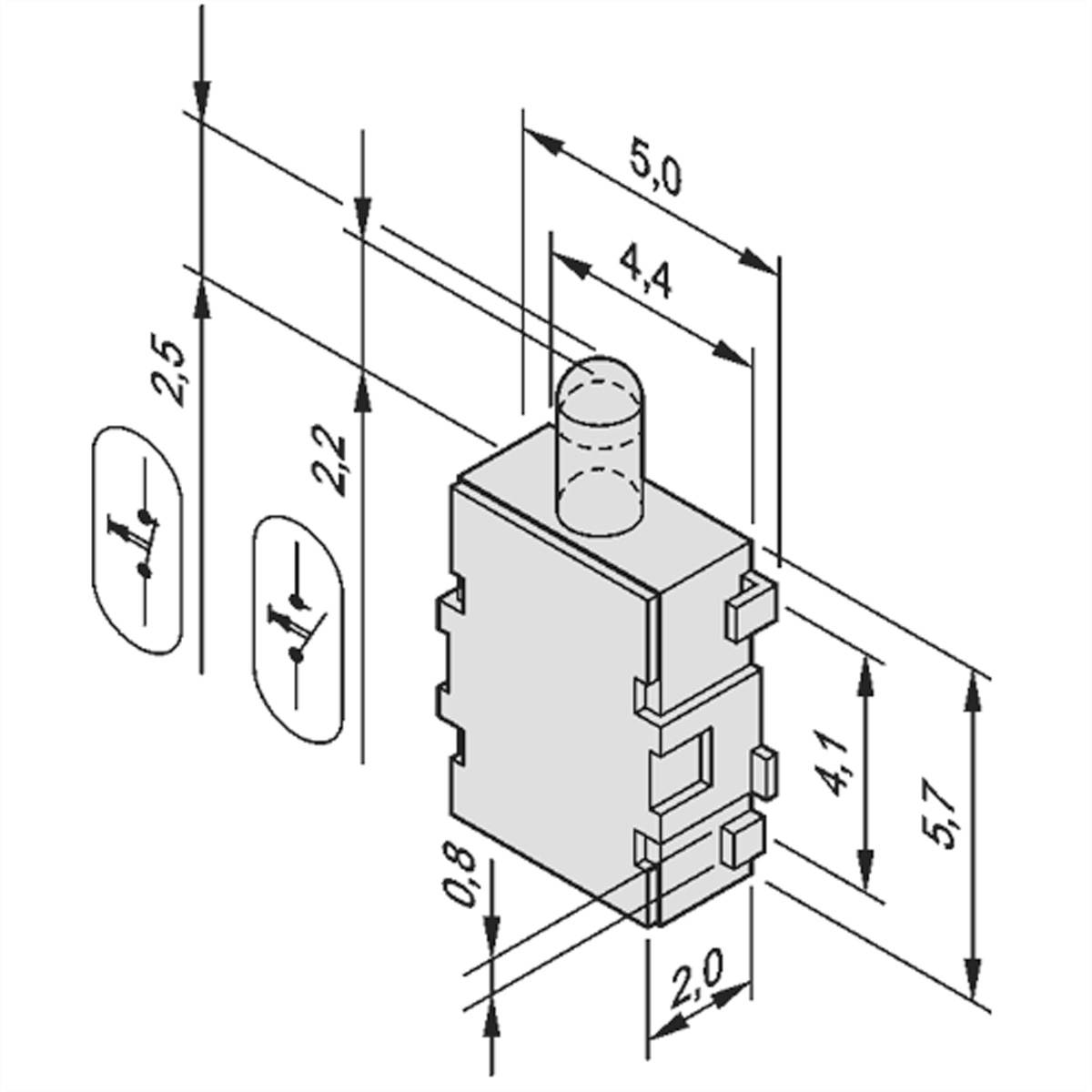 NVent SCHROFF 20817909 Mikroschalter