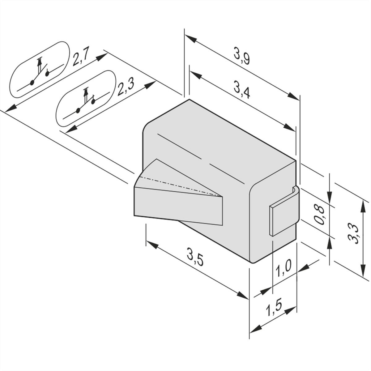 NVent SCHROFF 20849235 Mikroschalter