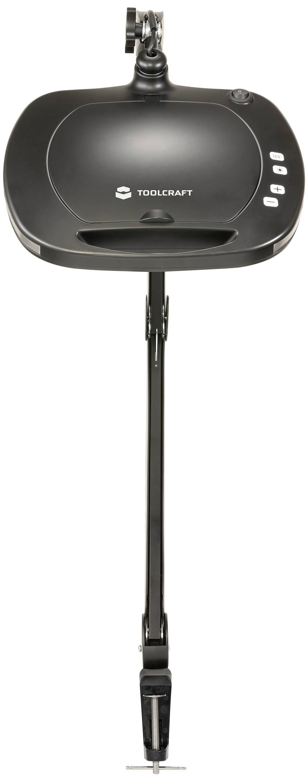TOOLCRAFT TO-9090711 ESD Lupenleuchte mit Klemmhalterung Vergrößerungsfaktor=2.25 x 2021 Energieeffizienzklasse F (A - G)