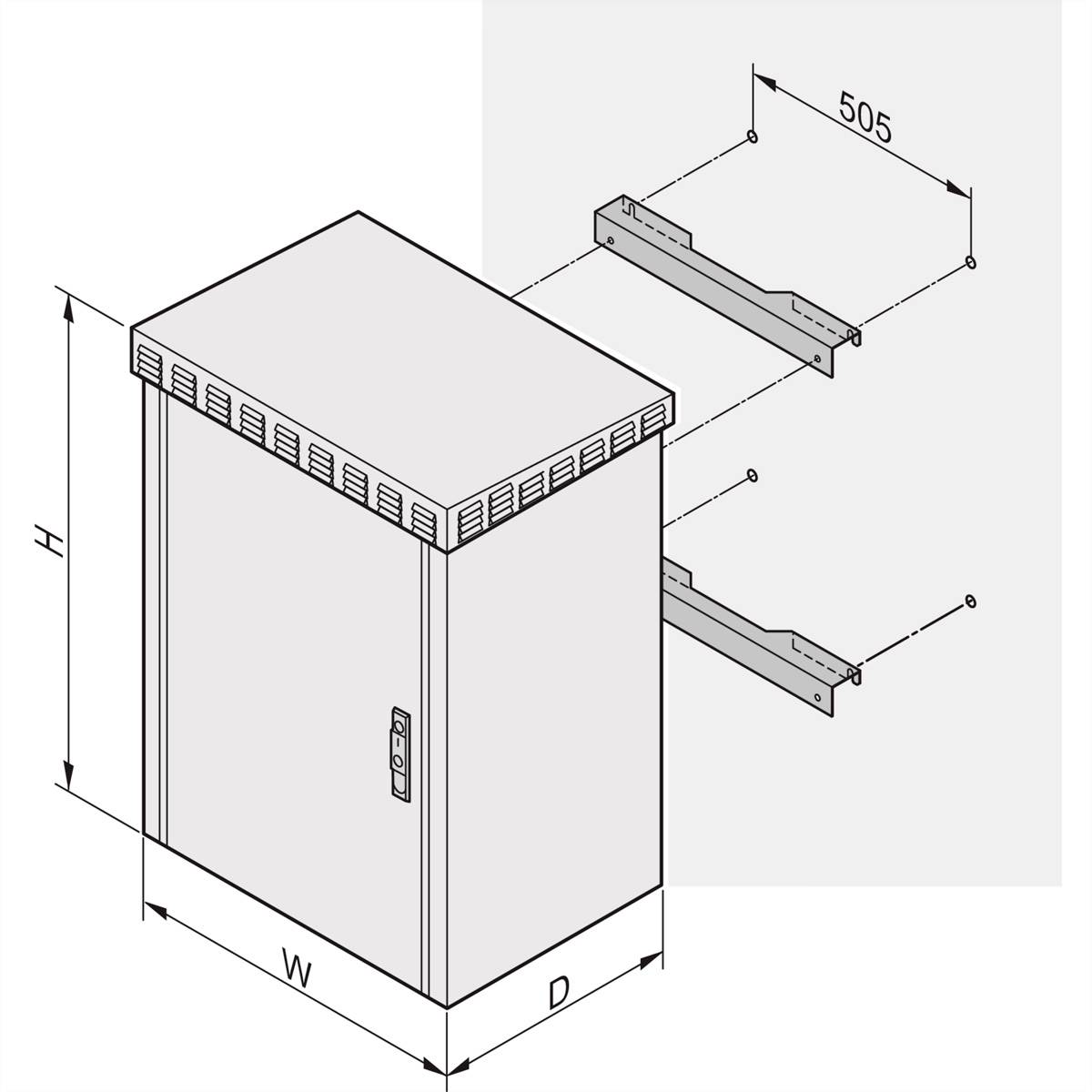 NVent SCHROFF 21249017 Wandbefestigung 1St.