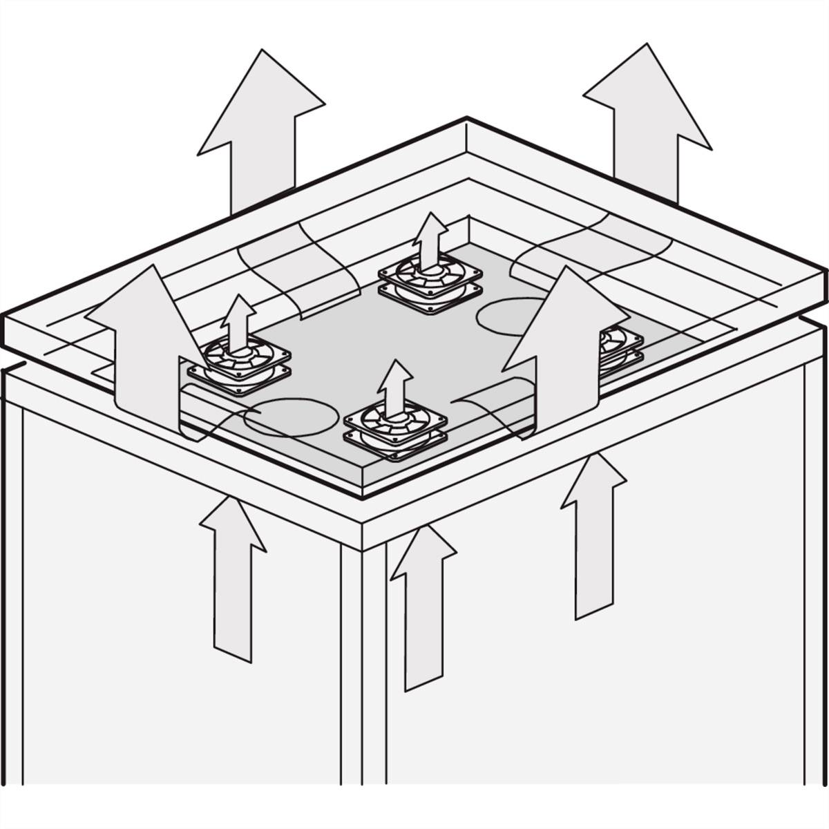 NVent SCHROFF 22117825 Lüftereinschub 1St.