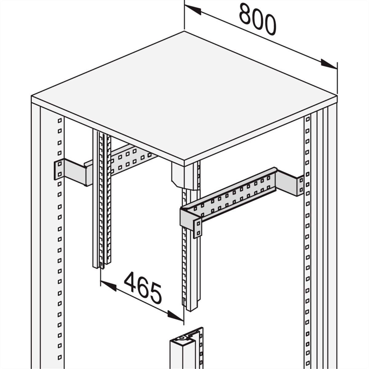 NVent SCHROFF 22117839 Reduziertiefenstrebe (B x T) 800mm x 600mm 1St.