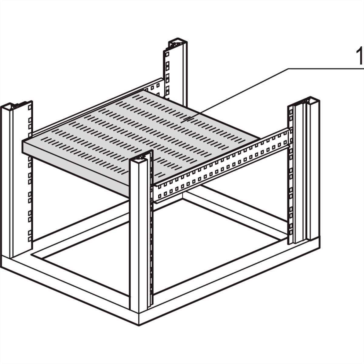 NVent SCHROFF 22117853 Fachboden (B x T) 800mm x 600mm 1St.