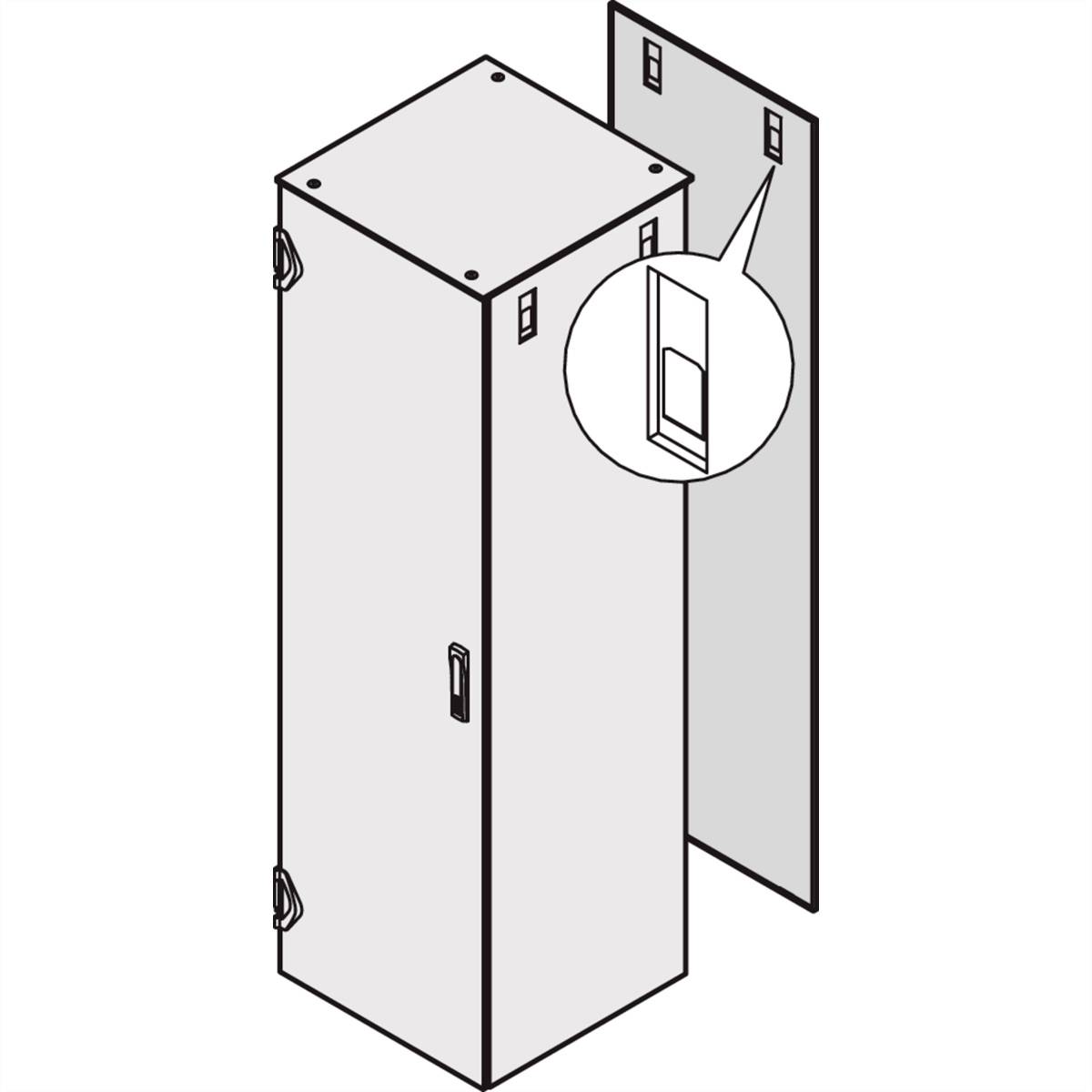 NVent SCHROFF 22130097 Rückwand (B x H) 600mm x 1800mm 1St.