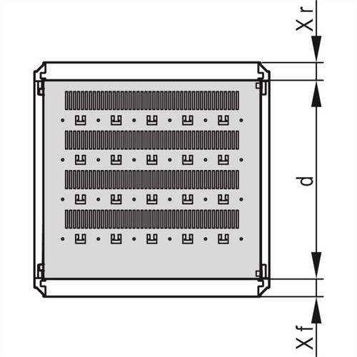 Schroff 22130553 Gestellfachboden (B x T) 800mm x 1097mm 1St.
