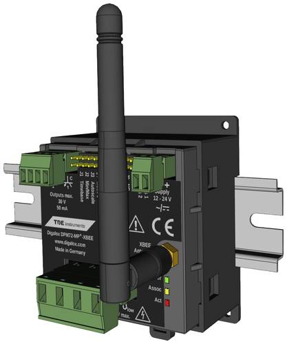 TDE Instruments DPM72-MPPA-XBEE-DIN Analoges Hutschienenmessgerät