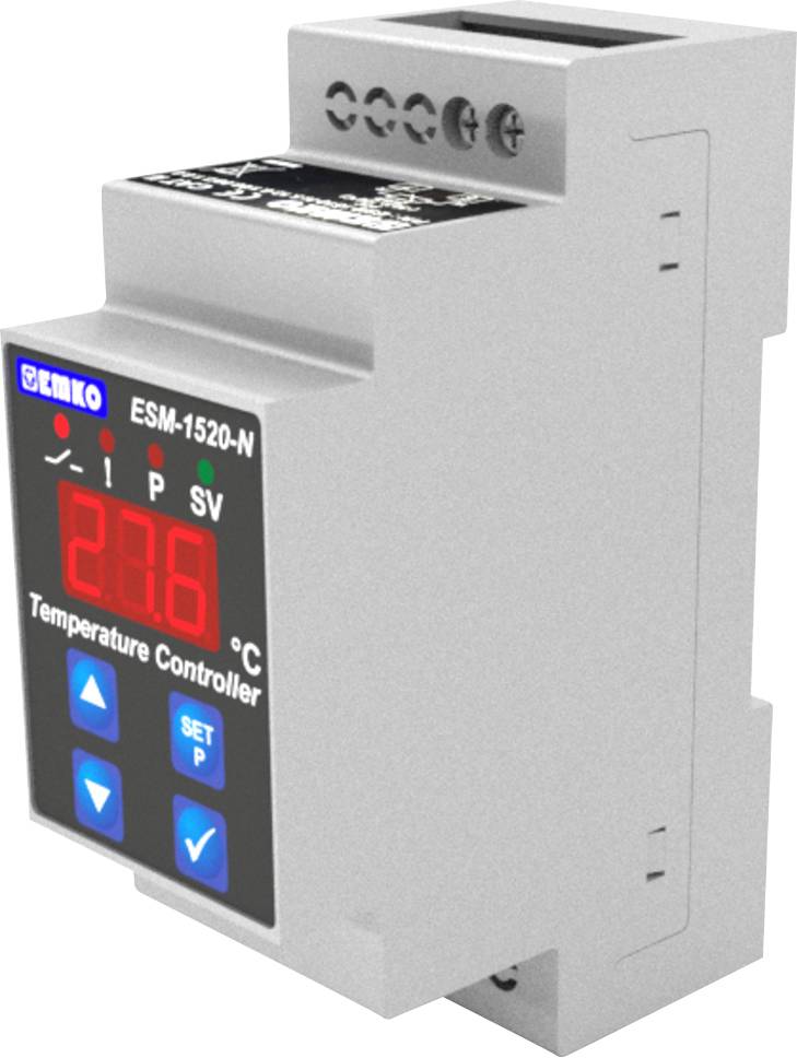 Emko ESM-1520-N.5.05.0.2/01.00/2.0.0.0 2-Punkt und PID Regler Temperaturregler J 0 bis +800°C Relais 5A (L x B x H) 61.2 x 35