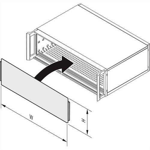 Schroff 34571623 Frontplatte 1St.