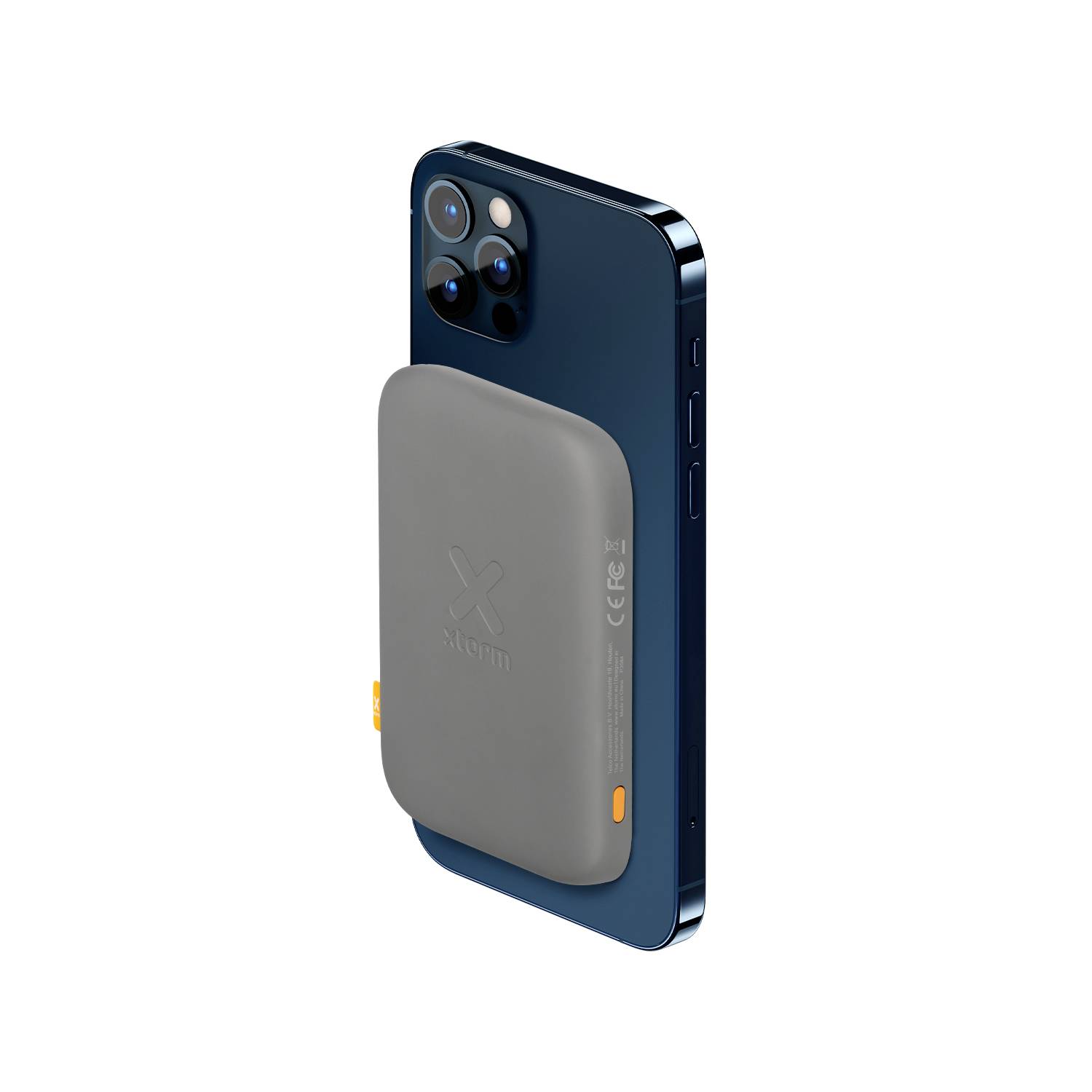 XTORM FS400U Powerbank 5000 mAh USB PD 3.0, Magsafe LiPo Grau gleichzeitiges Laden und Entladen, Statusanzeige