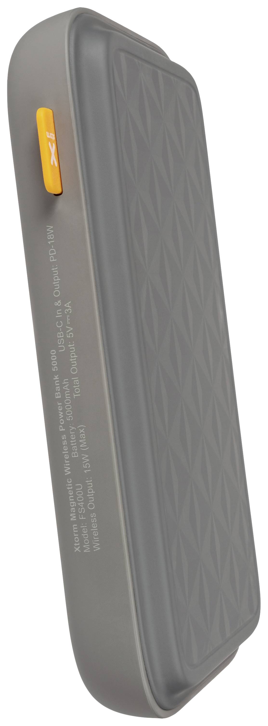 XTORM FS400U Powerbank 5000 mAh USB PD 3.0, Magsafe LiPo Grau gleichzeitiges Laden und Entladen, Statusanzeige