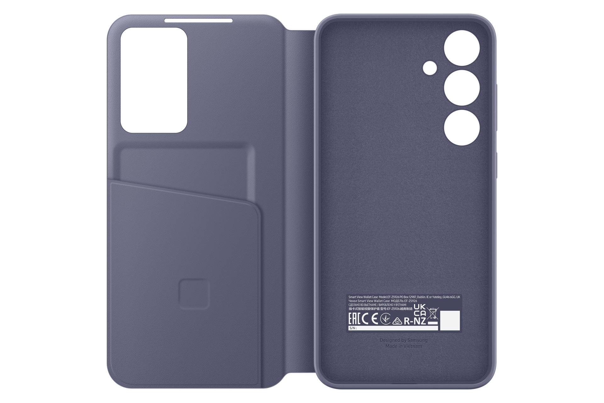 Samsung Smart View Wallet Booklet Samsung Galaxy S24+ Violett EF-ZS926CVEGWW
