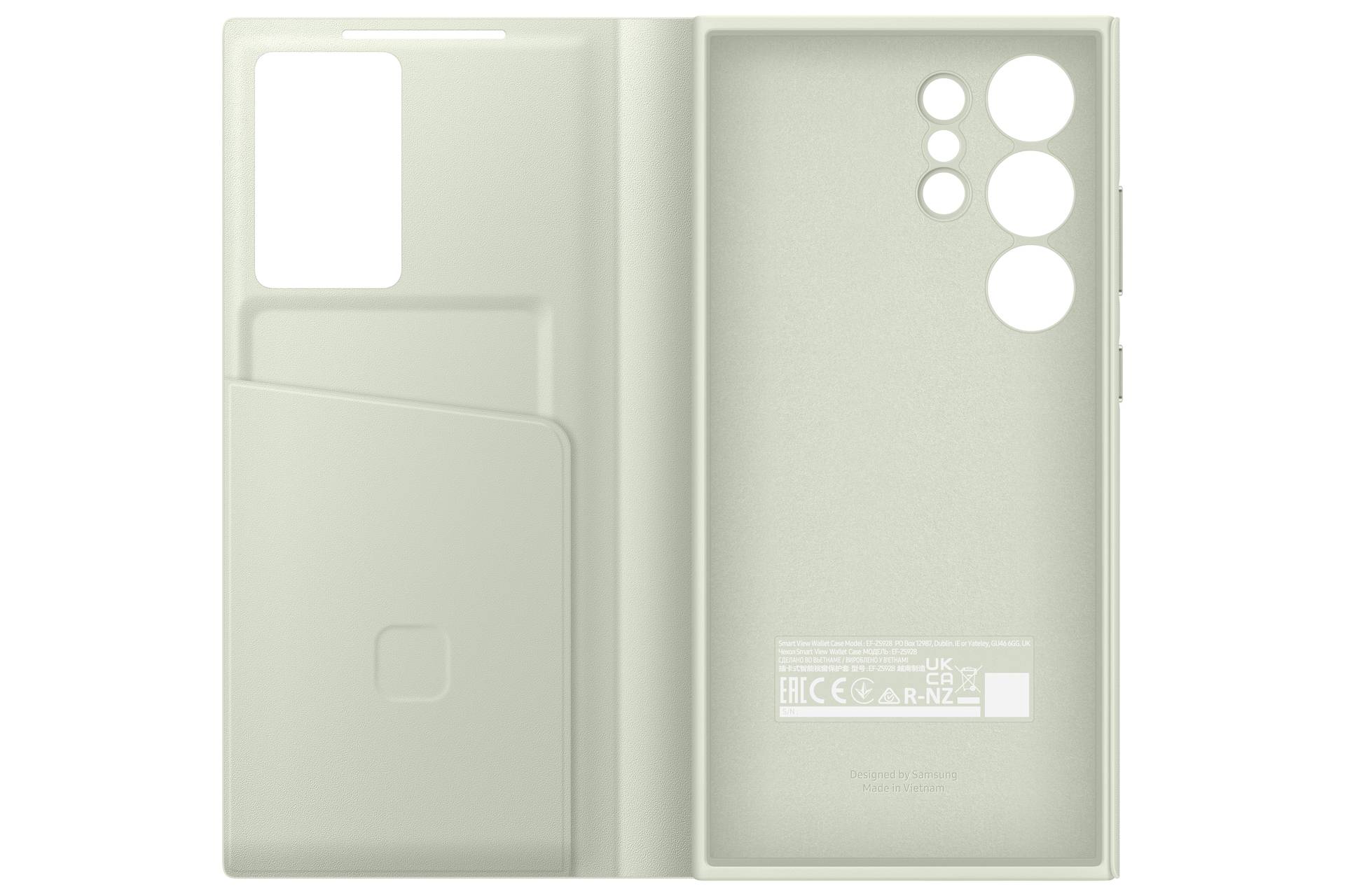Samsung Samsung Smart View Wallet Case Galaxy S24 Ultra, Light Green