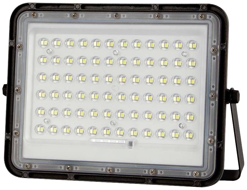 V-TAC VT-120W 7826 LED-Flutlichtstrahler, Solarmodul 15W Neutralweiß Schwarz