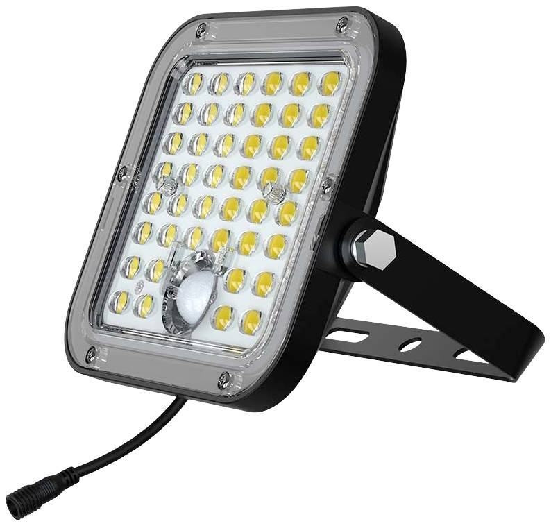 V-TAC VT-411 10313 LED-Flutlichtstrahler, Solarmodul 10 W Leuchtfarben: Kaltweiß