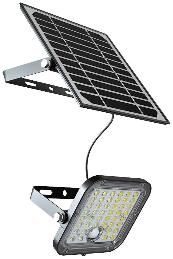 V-TAC VT-411 10313 LED-Flutlichtstrahler, Solarmodul 10 W Leuchtfarben: Kaltweiß
